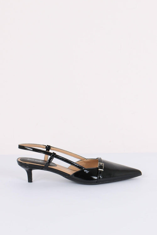 Chanel Tacco Basso Fibbia Nero