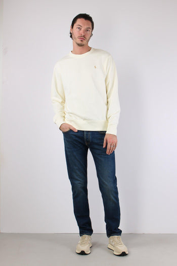 Felpa Girocollo Garzata Cream - 2