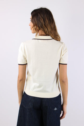 Polo Derby Profilo Contrasto Beige/moro - 4