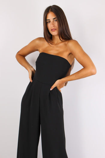 Tuta Fluida Cady Nero - 6