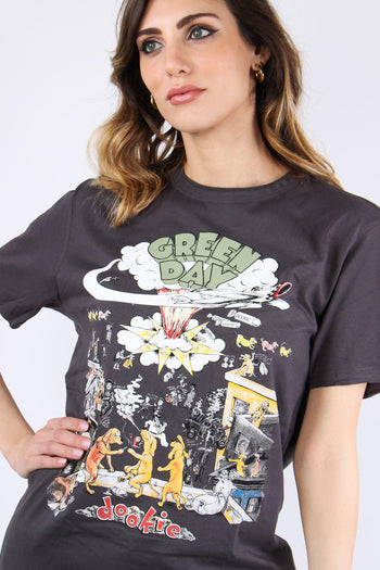 T-shirt Unisex Green Day Grigio - 6