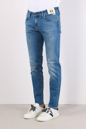 Denim Slim Fit Denim Chiaro - 5