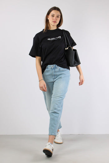 T-shirt Scritta Centrale Nero - 5