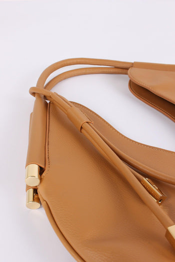 Amber Mazzaluna Ciondolo Oro Camel - 7
