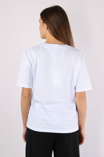 T-shirt Ricamo Anche Meno Bianco - 5
