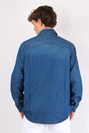 Camicia Denim Texana Denim Chiaro - 3