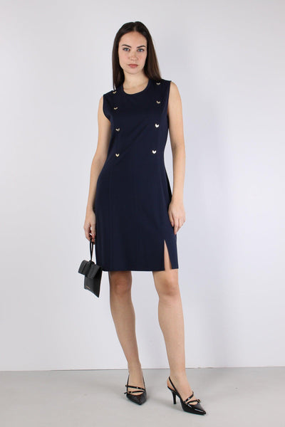 Abito Jersey Smanicato Night Blu