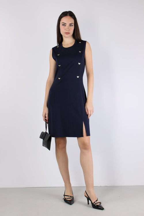 Abito Jersey Smanicato Night Blu