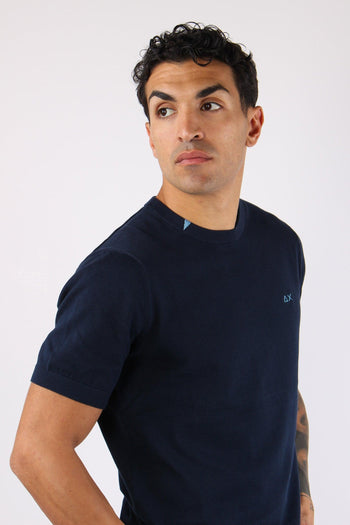 Maglia Girocollo M/m Filo Navy Blue - 8