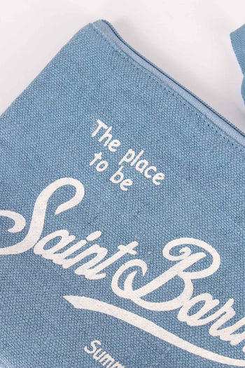 Aline Pochette Lino Denim - 5