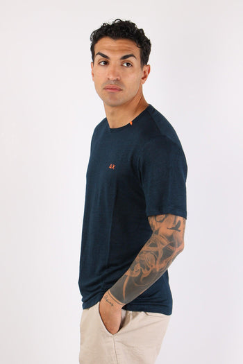 T-shirt Basica Lino Navy Blue - 6