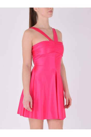 Abito Incrocio Lycra Fuxia - 4