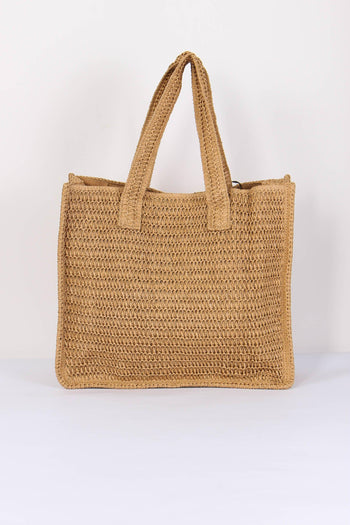 Borsa Rafia Beige - 3