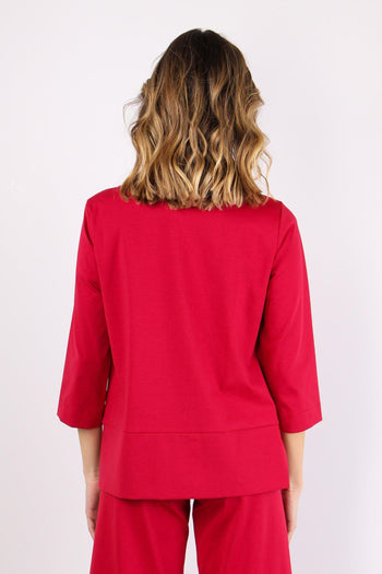 Felpa Taglio Quadro Punto Mila India - 4