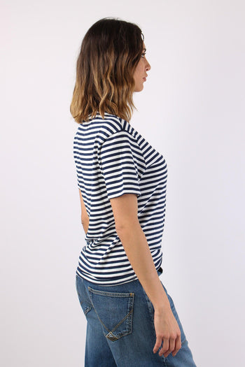 T-shirt Riga Logo Bianco/blu - 6