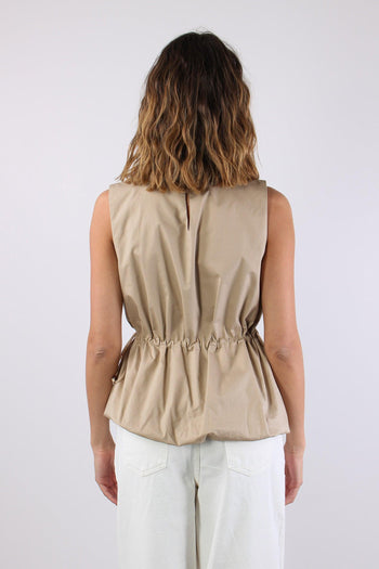 Top Cotone Arriccio Beige - 4