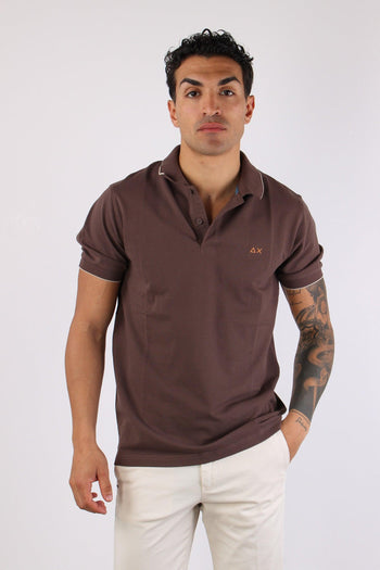 Polo Profilo Sottile Marrone - 2