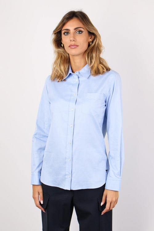 Piadena Camicia Cotone Azzurro