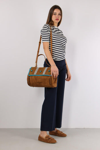 Pantalone Punto Milano Tencell Blu - 3