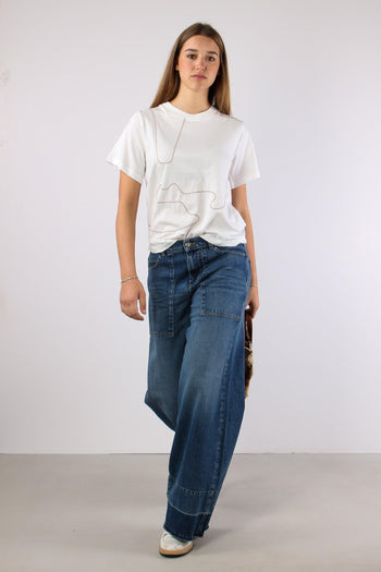 T-shirt Ricamo Organza Off White - 4