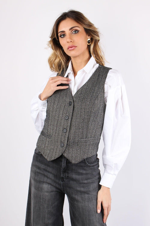 Gilet Spigato Resca Chiara