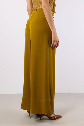 Pantalone Palazzo Fluido Olio - 6
