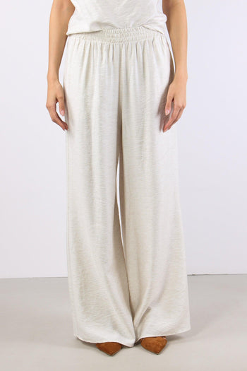 Pantalone Palazzo Misto Lino Naturale - 2