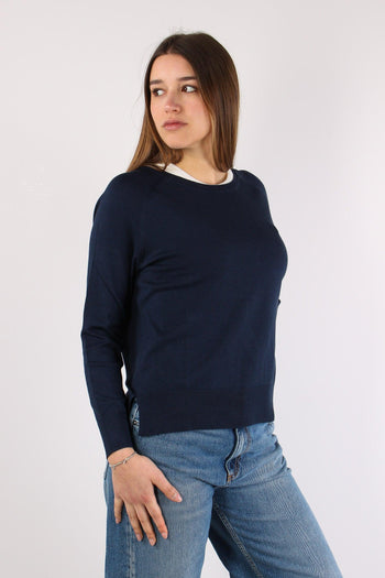 Maglia Manica Reglan Blu - 6