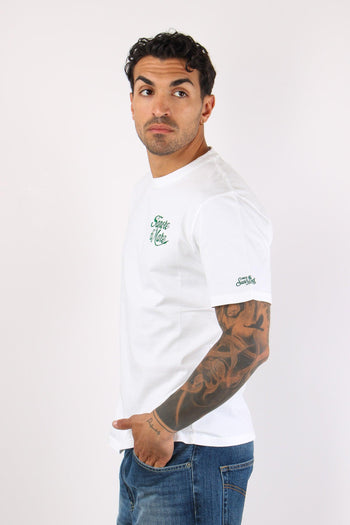 T-shirt Stampa Scritta Bianco - 7