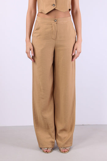 Pantalone Palazzo Misto Viscos Terra - 2