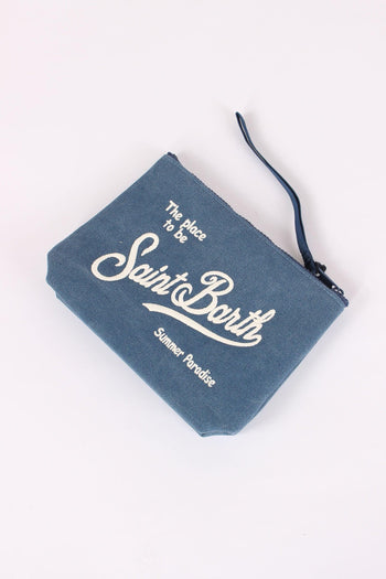 Aline Pochette Canvas Blu - 3