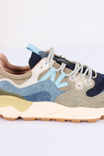 Sneakers Yamano Suede Nylon Navy/kaki - 5