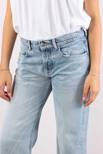 Denim Scritta Perline Denim Chiaro - 6