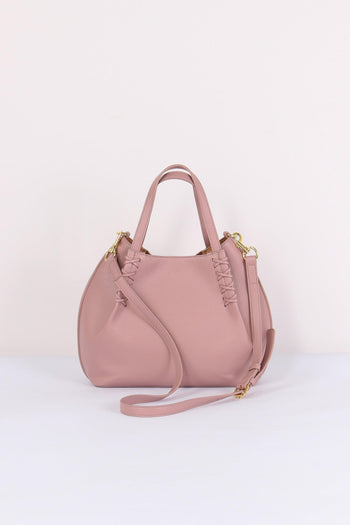 Borsa 2 Manici Intreccio Rosa - 4