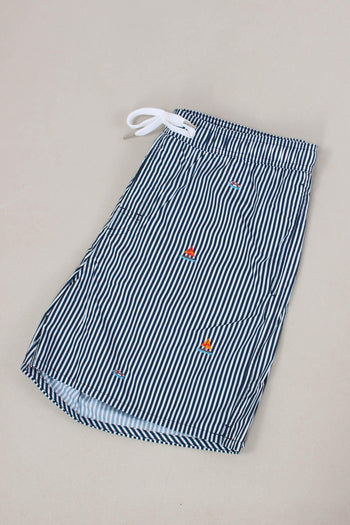 Costume Pantalone Ricamo Navy/bianco - 3