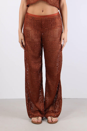 Pantalone Crochet Bronzo - 2