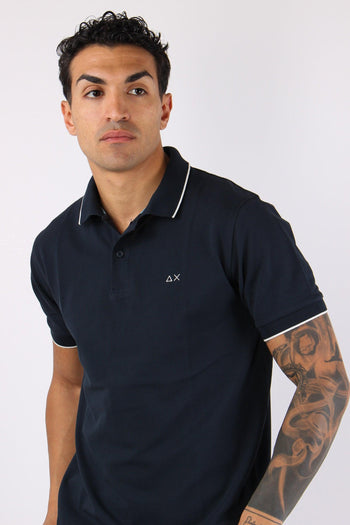 Polo Profilo Sottile Navy Blue - 7