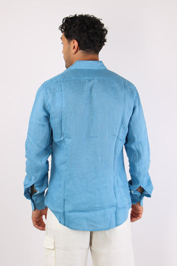 Camicia Lino Blu - 3