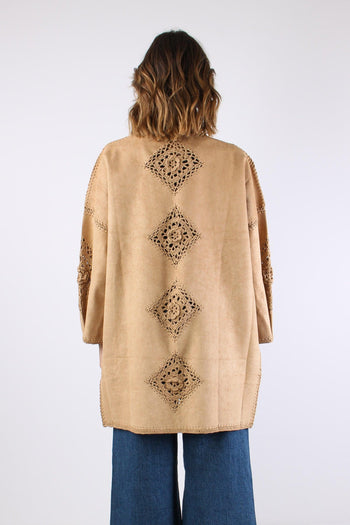 Kimono Eco Suede Ricami Suede - 5