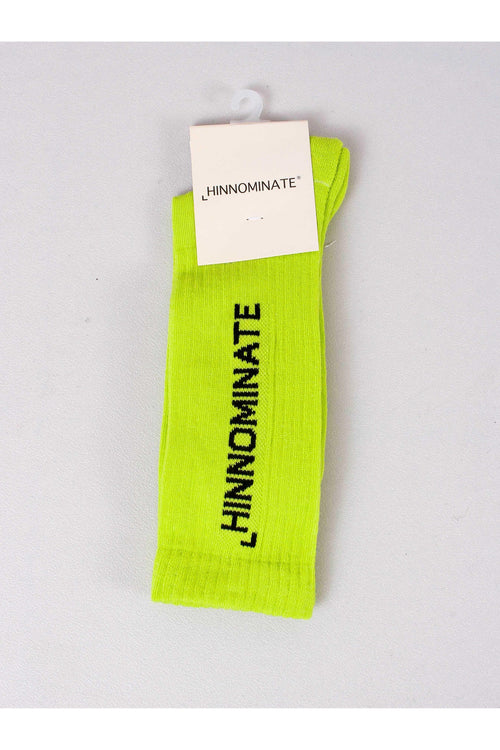 Calzini Scritta Verde Mela