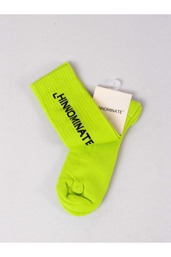 Calzini Scritta Verde Mela - 2