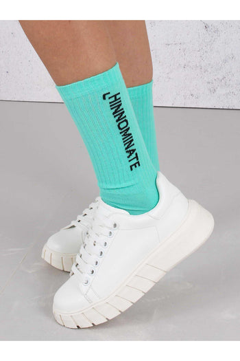 Calzini Scritta Verde Menta - 2