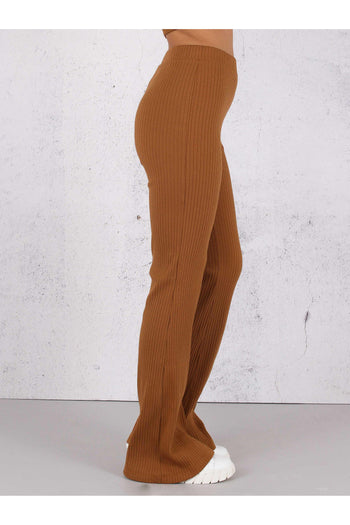 Pantalone Costina Zampa Nocciola - 3