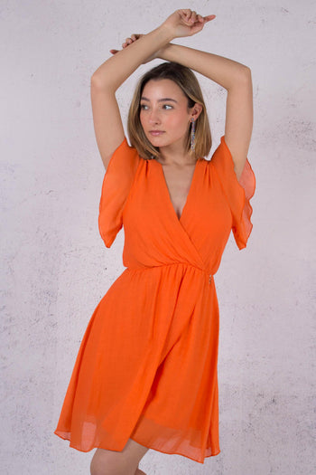 Clementina Abito Incrocio Mandarino - 6