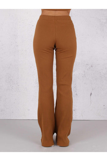 Pantalone Costina Zampa Nocciola - 6