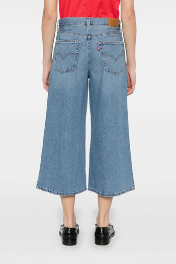 XL Culotte Donna Jeans Blu - 3