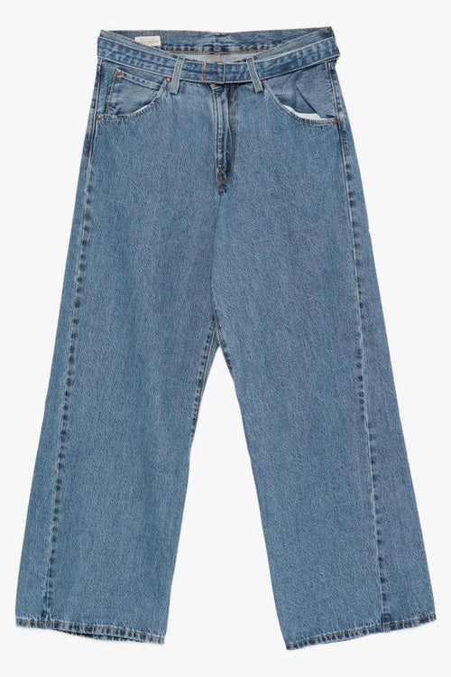 Twisted Baggy Wide Uomo Jeans Blu Chiaro