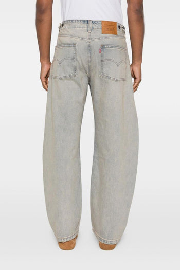 Jeans Blu Scolorito Uomo Baggy Barrel - 3