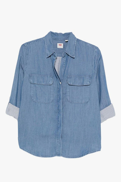 Camicia Blu Donna Elaine Utility