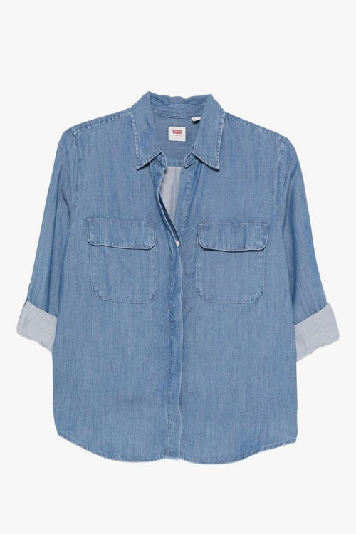 Camicia Blu Donna Elaine Utility